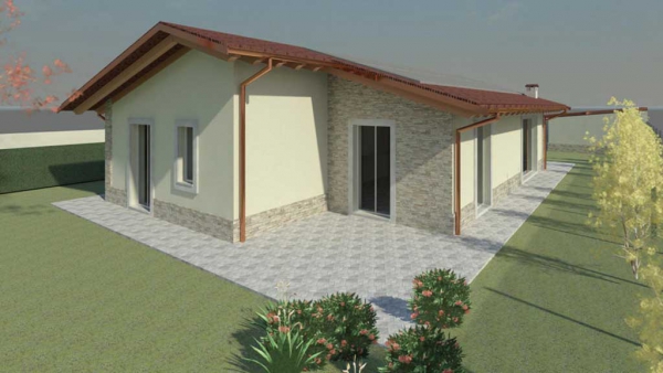 Realizzazione Casa in Legno a Mariano Comense in Provincia di Como di 143 mq